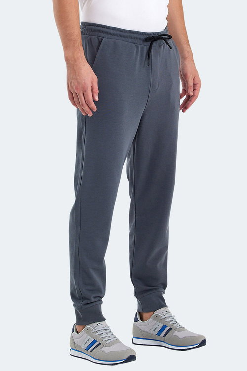Slazenger ONIONIX I Erkek Cepli Koyu Gri Kamuflaj Eşofman Altı