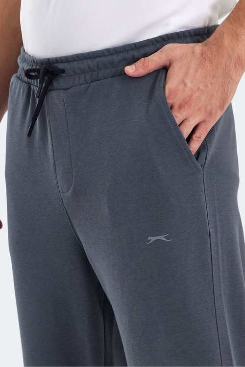 Slazenger ONIONIX I Erkek Cepli Koyu Gri Kamuflaj Eşofman Altı