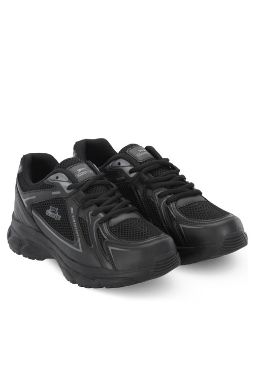 Slazenger OPSIST I Erkek Siyah / Koyu Gri Koşu & Yürüyüş Spor Ayakkabısı