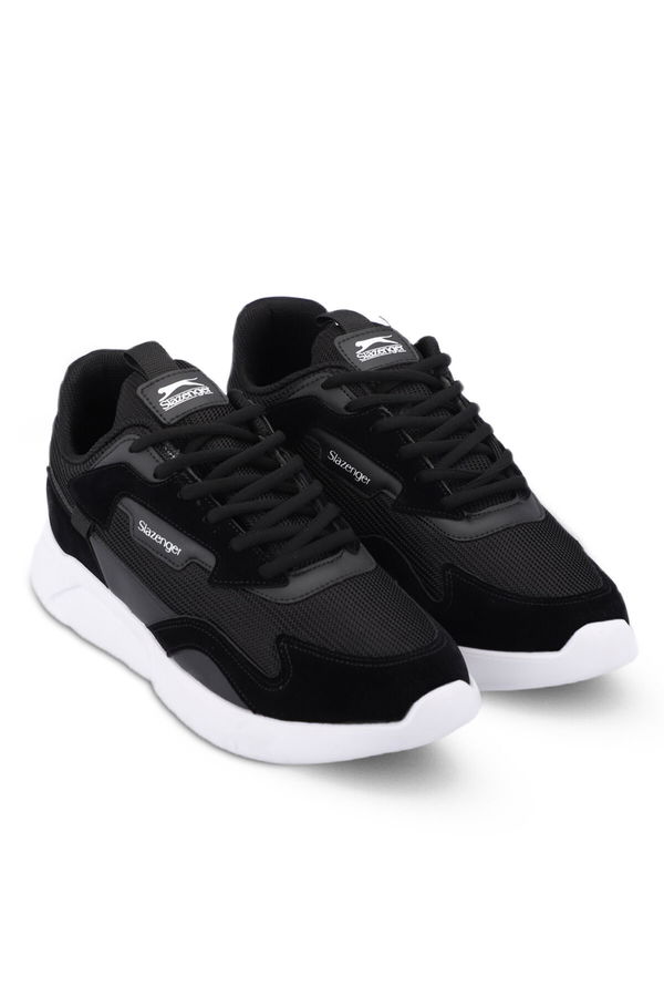 Slazenger OPTION Erkek Siyah / Beyaz Koşu & Yürüyüş Spor Ayakkabısı