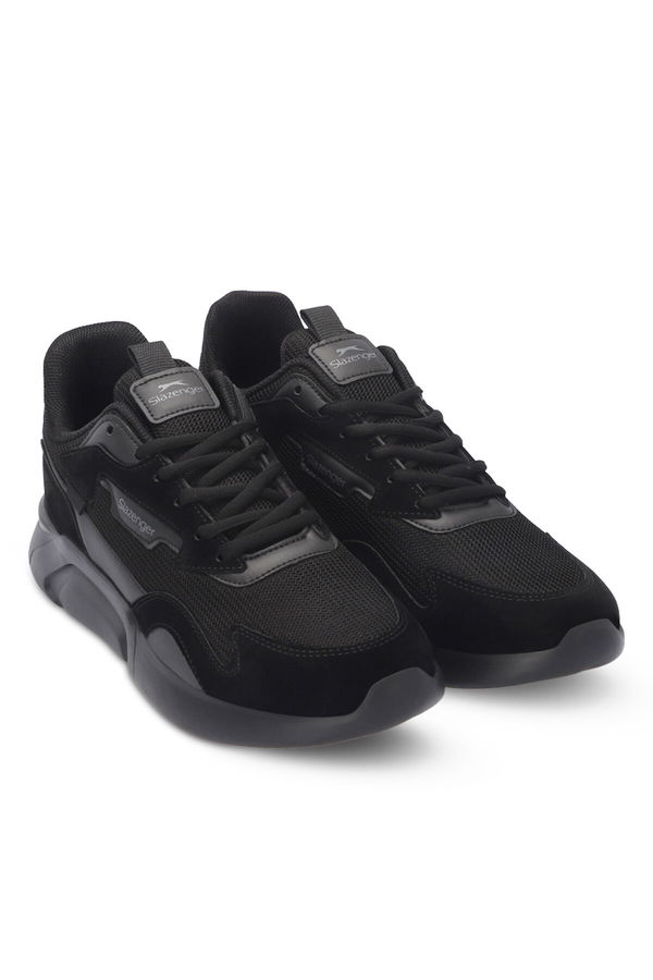 Slazenger OPTION Erkek Siyah / Siyah Koşu & Yürüyüş Spor Ayakkabısı