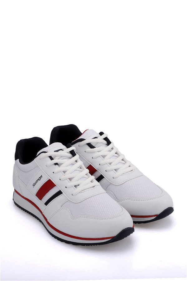 Slazenger ORIGIN I Sneaker Erkek Ayakkabı Beyaz / Kırmızı