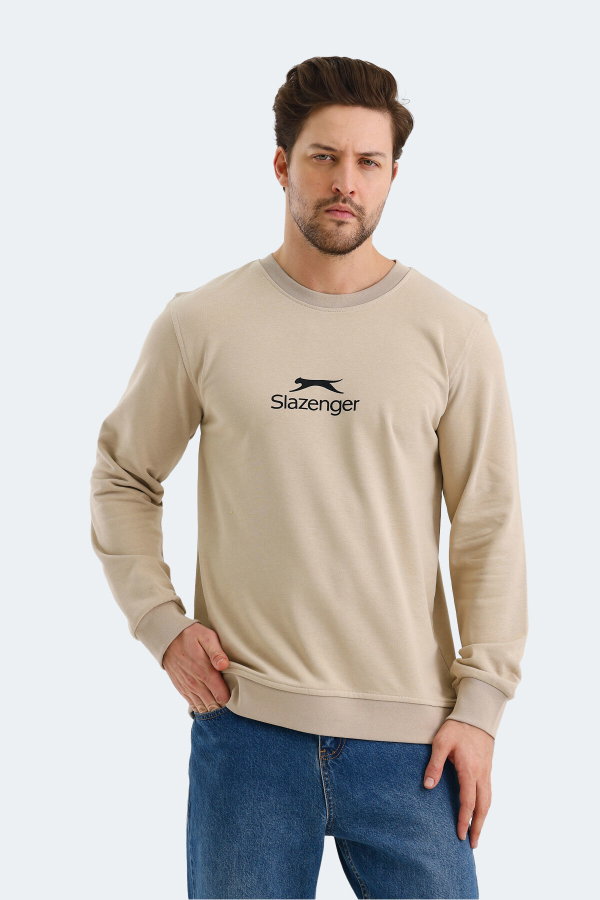 Slazenger ORTWIN 2 Lİ SET Erkek Beyaz - Yeşil Sweatshırt