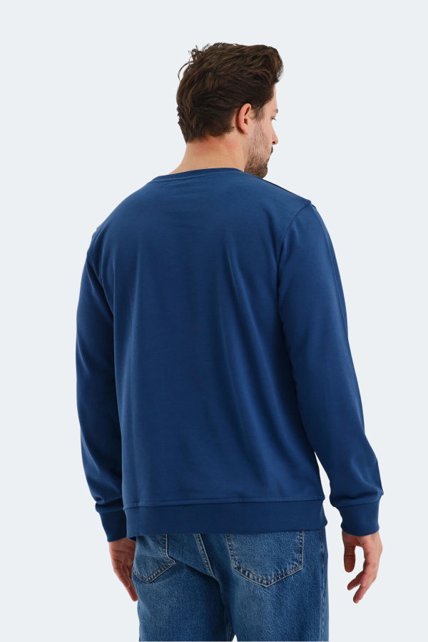 Slazenger ORVAR IN Erkek Lacivert Sweatshırt
