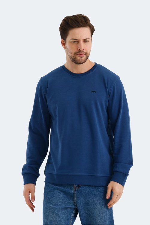 Slazenger ORVAR IN Erkek Lacivert Sweatshırt