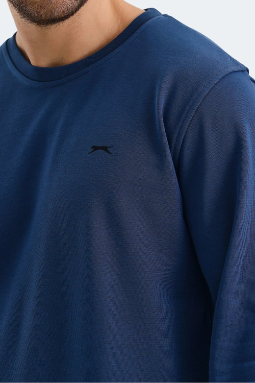 Slazenger ORVAR IN Erkek Lacivert Sweatshırt