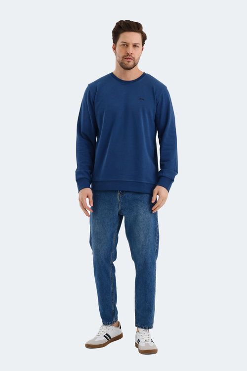 Slazenger ORVAR IN Erkek Lacivert Sweatshırt