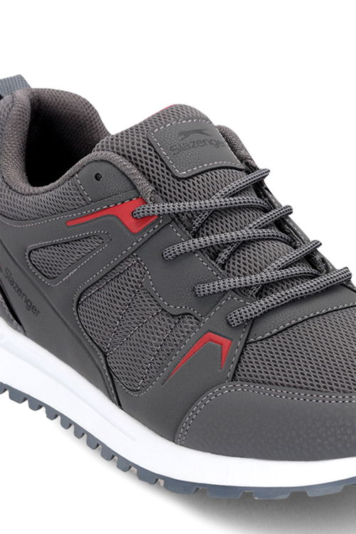 Slazenger ORYON I Erkek Koyu Gri / Kırmızı Koşu & Yürüyüş Spor Ayakkabısı