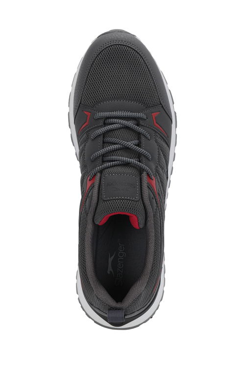 Slazenger ORYON I Erkek Koyu Gri / Kırmızı Koşu & Yürüyüş Spor Ayakkabısı