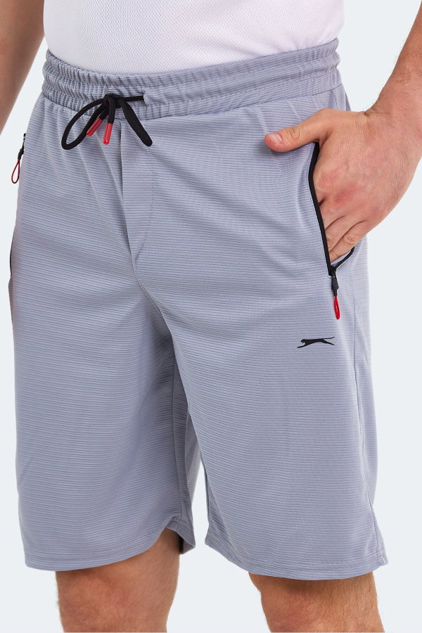 Slazenger OSAMU 2 Lİ SET Erkek Cepli Siyah - Gri Şort
