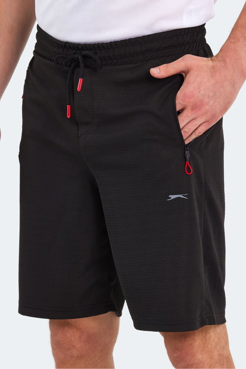 Slazenger OSAMU 2 Lİ SET Erkek Cepli Siyah - Gri Şort