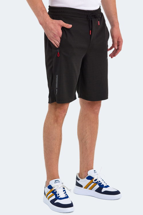 Slazenger OSAMU 2 Lİ SET Erkek Cepli Siyah - Gri Şort