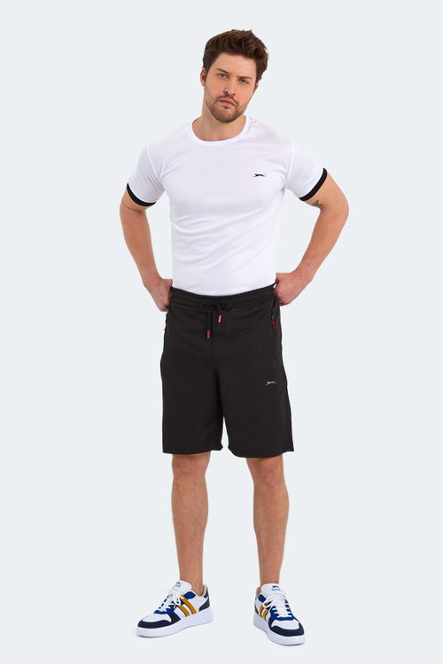 Slazenger OSAMU 2 Lİ SET Erkek Cepli Siyah - Gri Şort