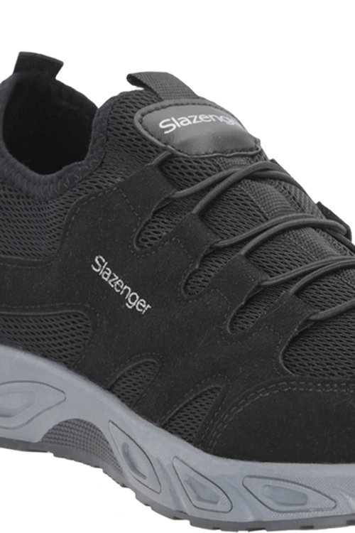 Slazenger OSTERA I Erkek Siyah / Koyu Gri Günlük Spor Ayakkabısı