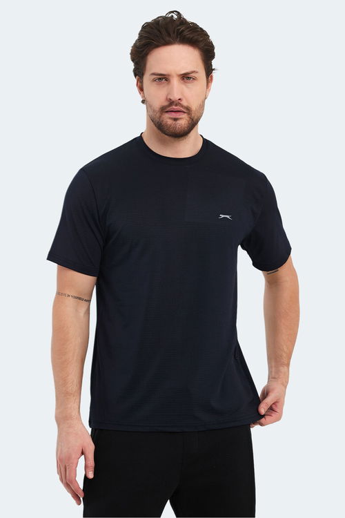Slazenger OSWIN 3 lü Set Erkek Gri - Lacivert - Saks Mavi Tişört