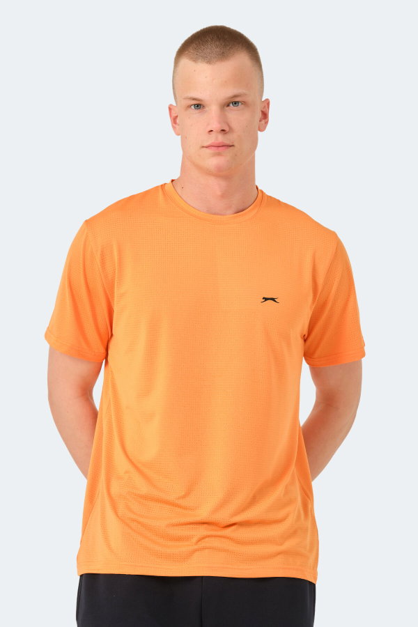 Slazenger OSWIN 3 lü Set Erkek Saks Mavi - Kırmızı - turuncu Tişört