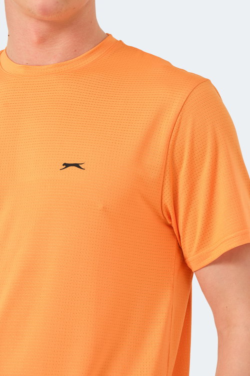 Slazenger OSWIN 3 lü Set Erkek Saks Mavi - Kırmızı - turuncu Tişört