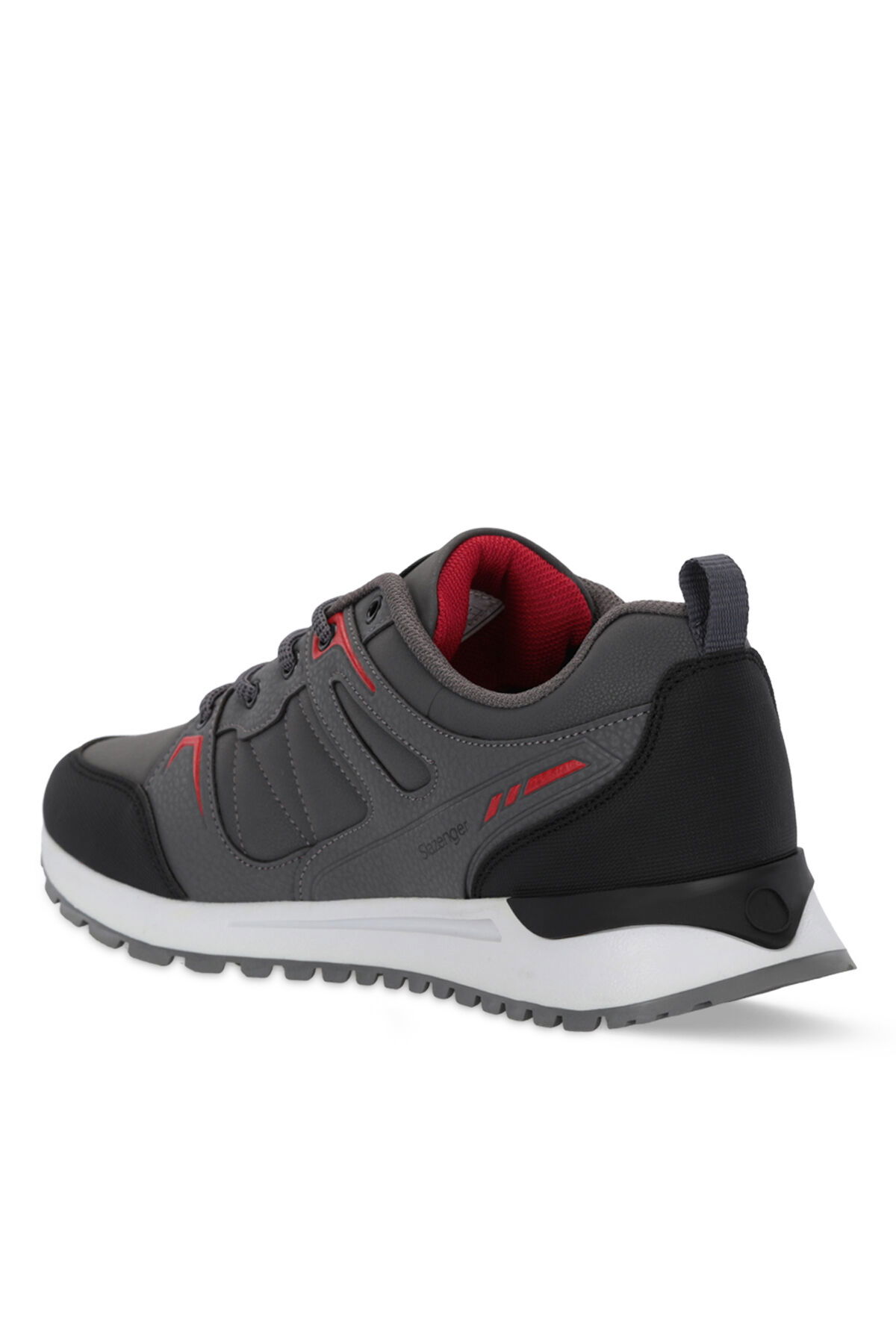 Slazenger OUTBACK I Erkek Koyu Gri / Kırmızı Günlük Spor Ayakkabısı - Thumbnail
