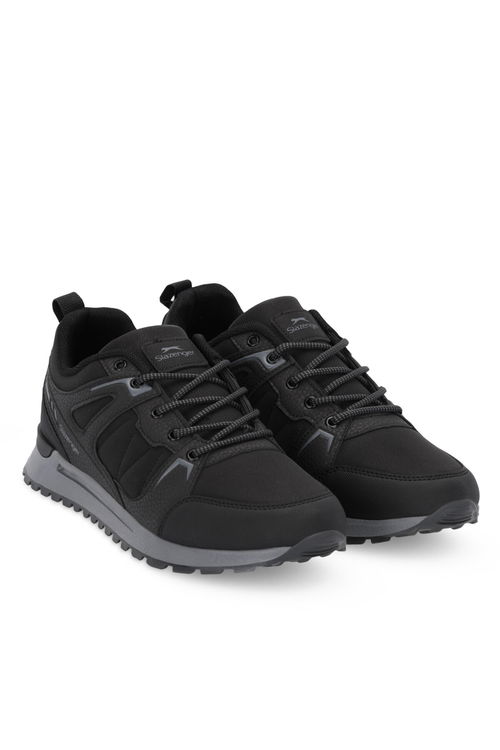 Slazenger OUTBACK I Erkek Siyah / Koyu Gri Günlük Spor Ayakkabısı