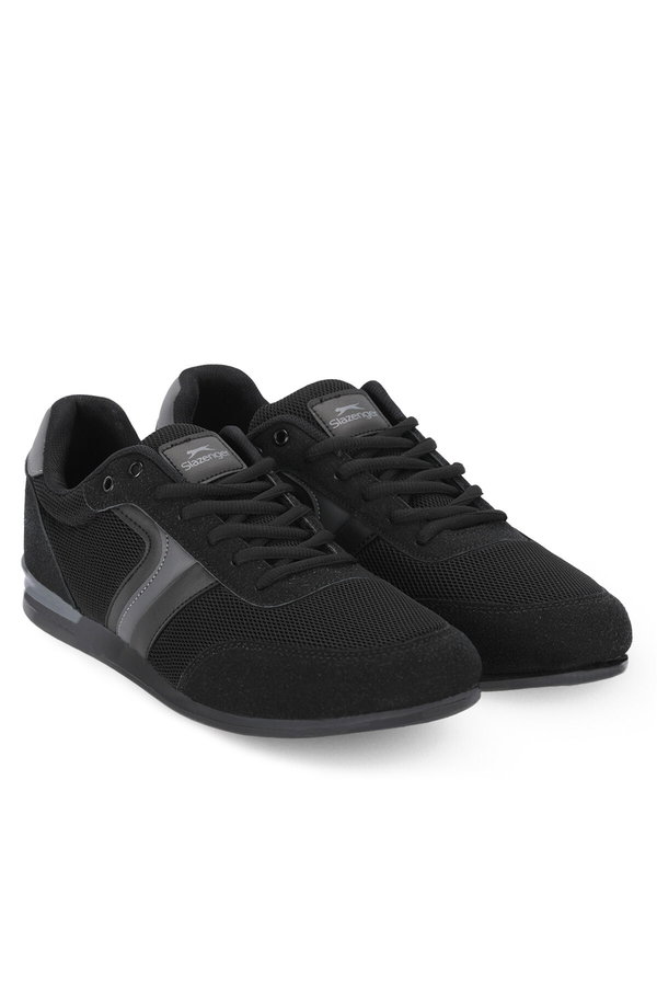 Slazenger OVERMAN I Erkek Siyah / Koyu Gri Günlük Spor Ayakkabısı