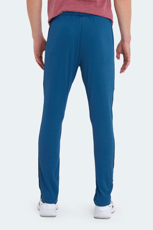 Slazenger OXFORD I Erkek Fermuar Cepli Petrol Eşofman Altı