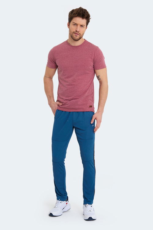 Slazenger OXFORD I Erkek Fermuar Cepli Petrol Eşofman Altı