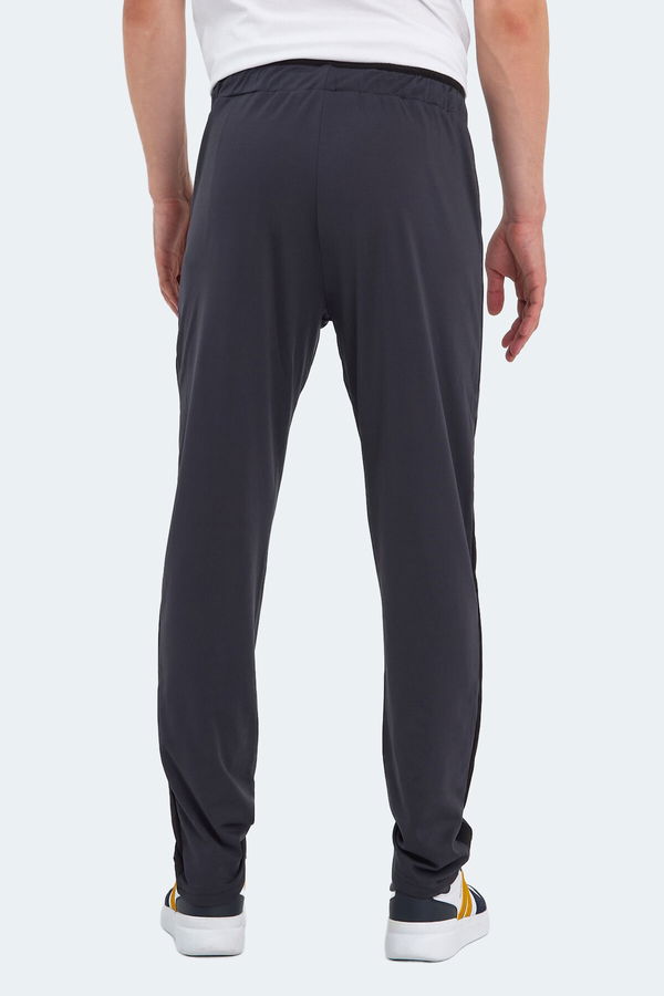 Slazenger OXFORD I Erkek Fermuar Cepli Koyu Gri Eşofman Altı