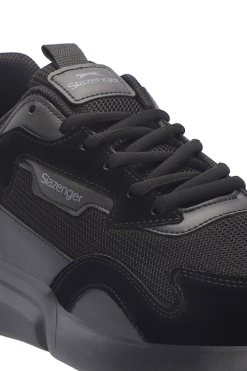 Slazenger OZONE I Erkek Siyah / Siyah Koşu & Yürüyüş Spor Ayakkabısı