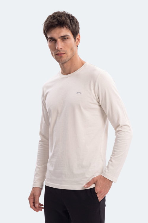 Slazenger OZZIE I Erkek Ekru Tişört