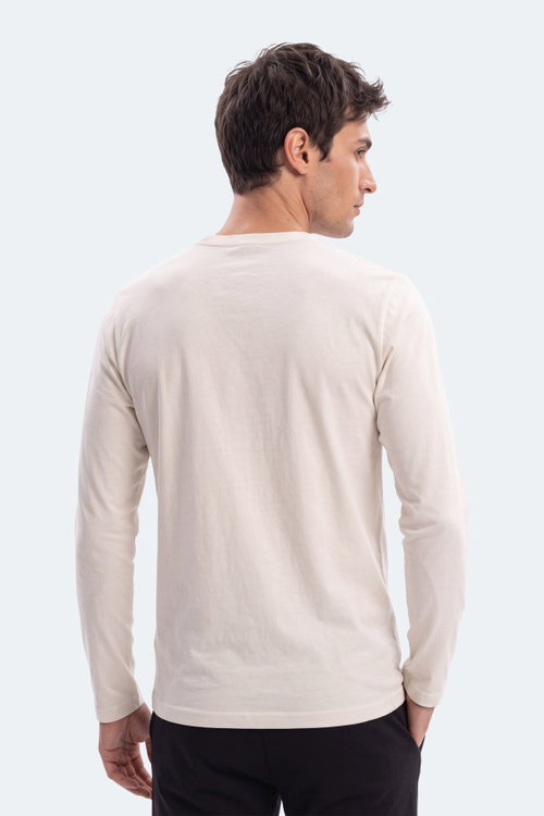 Slazenger OZZIE I Erkek Ekru Tişört