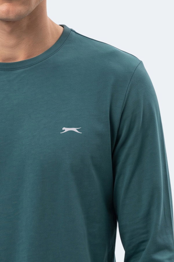 Slazenger OZZIE I Erkek Koyu Yeşil Tişört