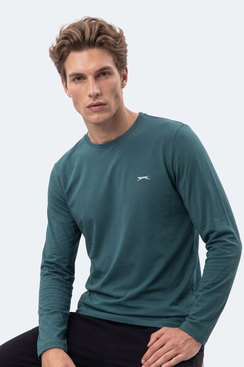 Slazenger OZZIE I Erkek Koyu Yeşil Tişört