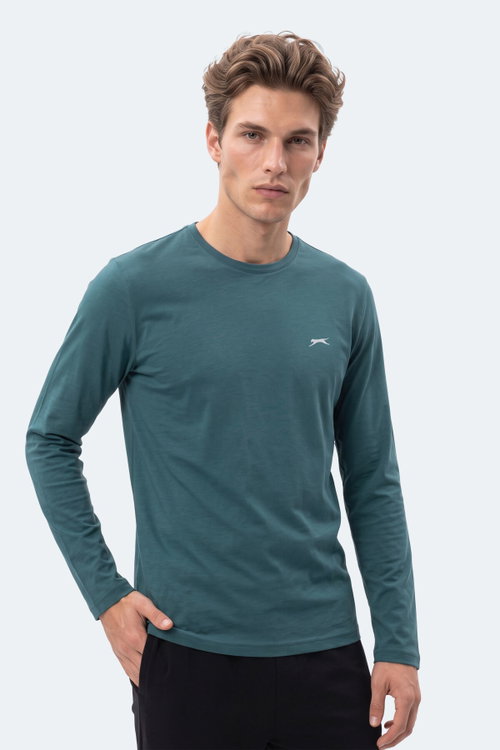 Slazenger OZZIE I Erkek Koyu Yeşil Tişört