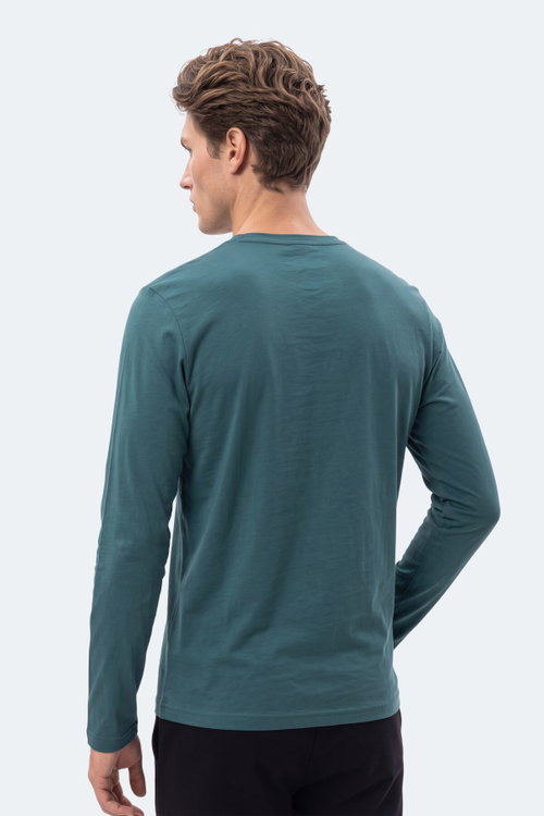 Slazenger OZZIE I Erkek Koyu Yeşil Tişört