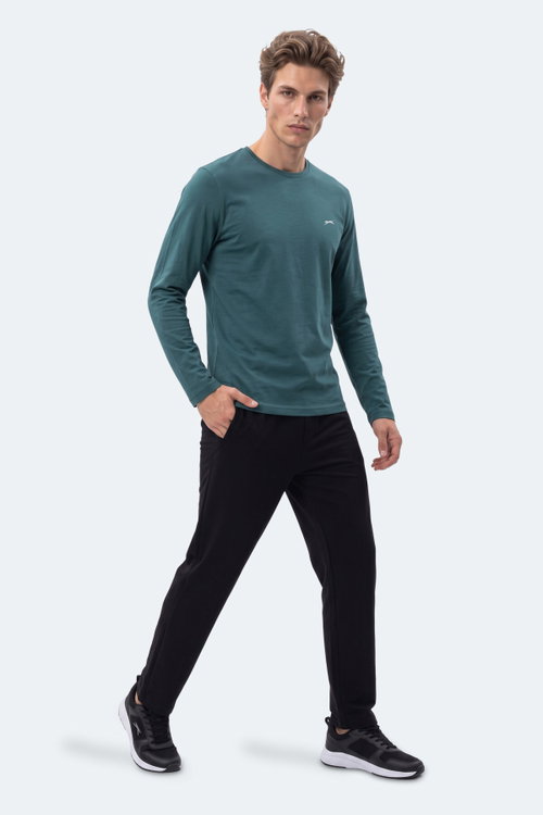 Slazenger OZZIE I Erkek Koyu Yeşil Tişört