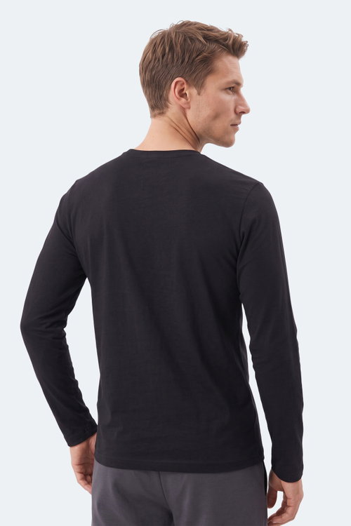 Slazenger OZZIE I Erkek Siyah Tişört