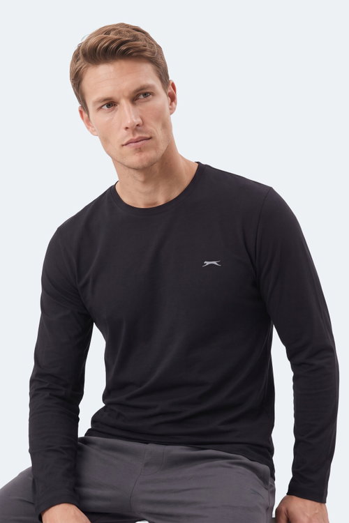 Slazenger OZZIE I Erkek Siyah Tişört