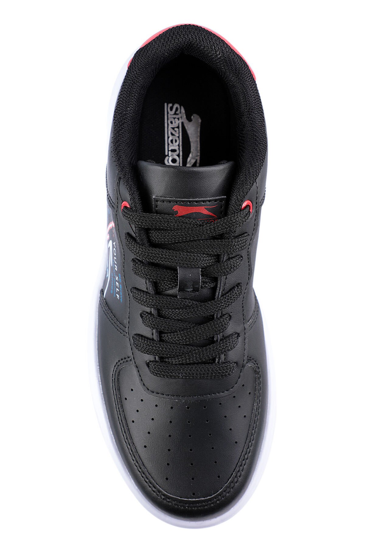 Slazenger PAAVO I Sneaker Kadın Ayakkabı Siyah / Kırmızı - Thumbnail