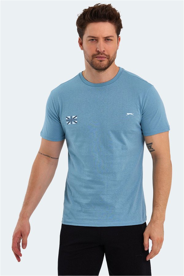 Slazenger PACET Erkek Kısa Kol T-Shirt Mavi