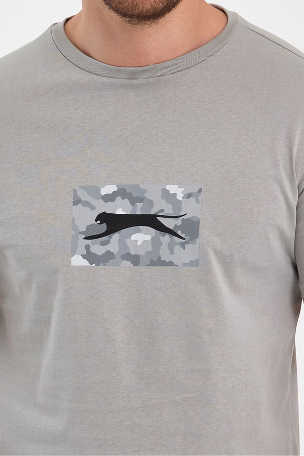 Slazenger PADERAU IN Erkek Tişört Taş Gri