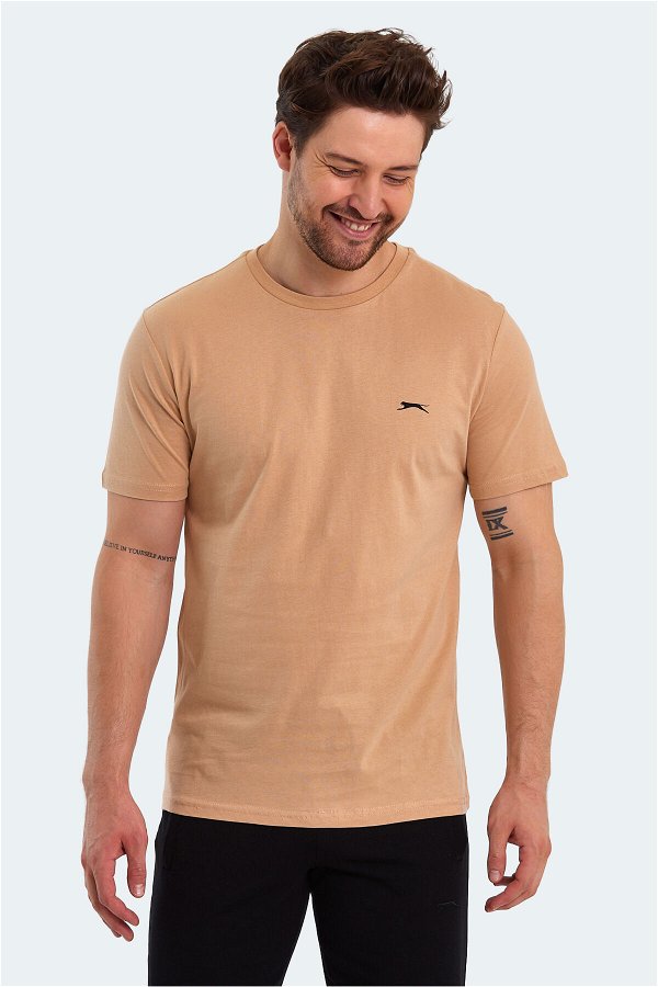 Slazenger PAINT Erkek Kısa Kol T-Shirt Bej