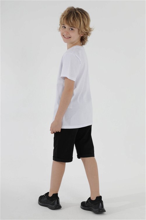 PALLE Erkek Çocuk Kısa Kollu T-Shirt Beyaz
