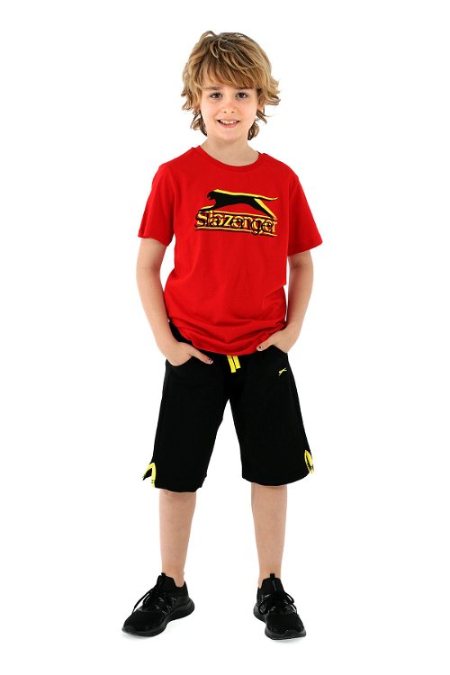 PALLE Erkek Çocuk Kısa Kollu T-Shirt Kırmızı