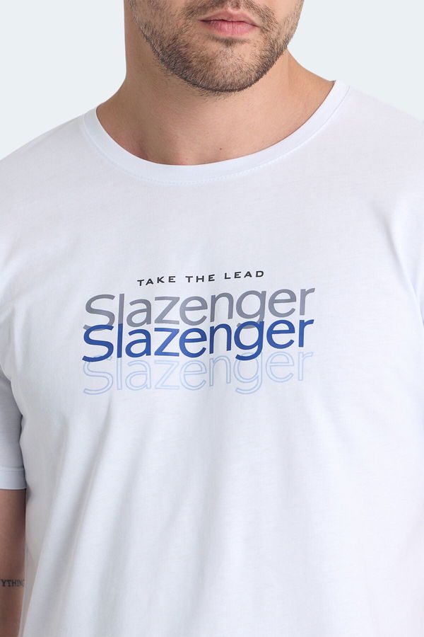 Slazenger PALLU I Erkek Tişört Beyaz