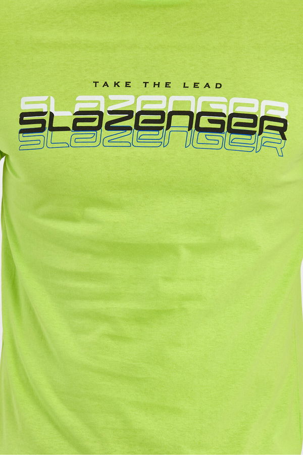 Slazenger PALLU I Erkek Tişört Limon