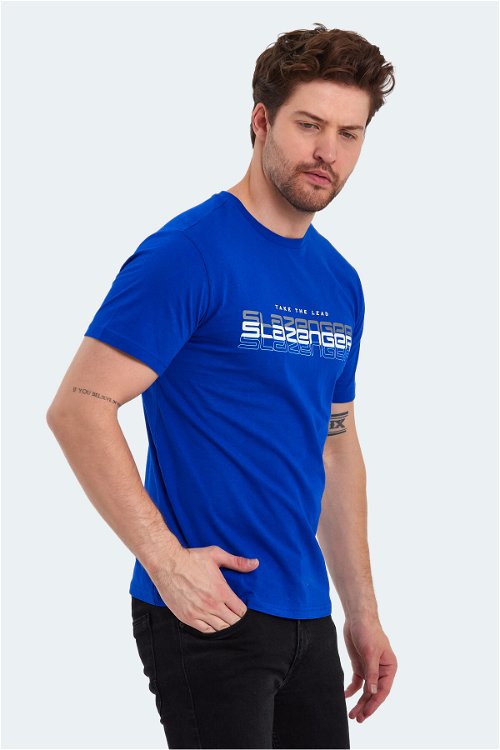 PALLU Erkek T-Shirt Saks Mavi