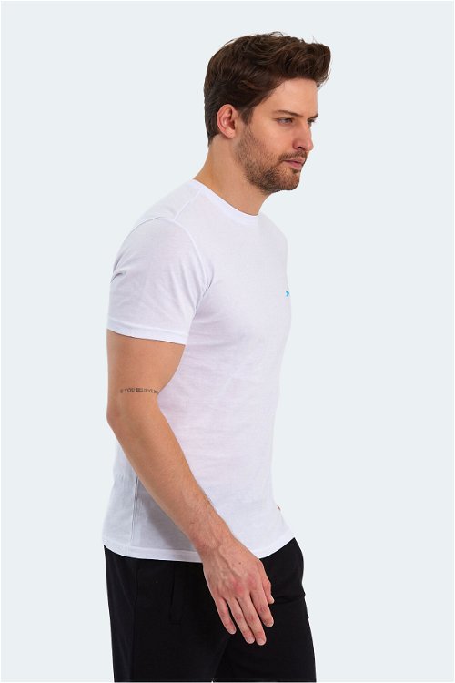 Slazenger PANCO Erkek Kısa Kol T-Shirt Beyaz