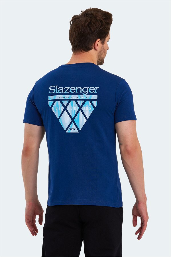 Slazenger PANCO Erkek Kısa Kol T-Shirt Indigo