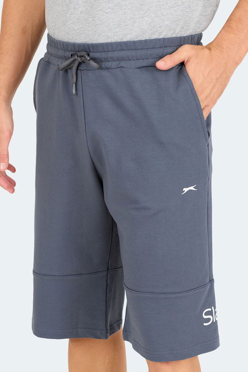 Slazenger PARISONER IN Erkek Cepli Kapri Koyu Gri Şort