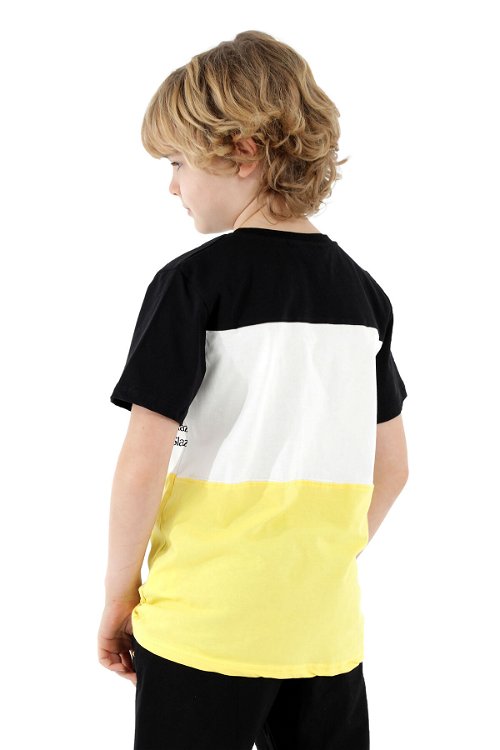 Slazenger PARS Erkek Çocuk Kısa Kol T-Shirt Siyah / Sarı